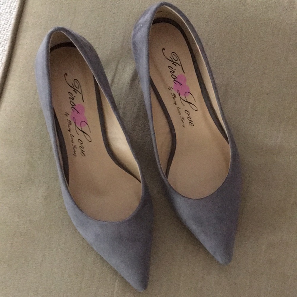 Grey Suede Pumps